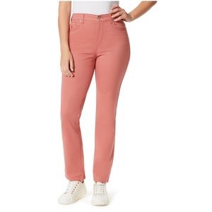 NWT Gloria Vanderbilt Amanda Classic Denim Jeans Pink Size 16